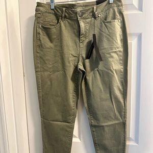 Lane Bryant Mid Rise Super Stretch Ankle Skinny Jeans